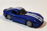 2019 Maisto Fresh Metal 1996 Dodge Viper GTS Blue with White Stripes Die Cast Toy Car Vehicle