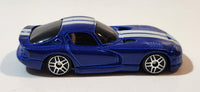 2019 Maisto Fresh Metal 1996 Dodge Viper GTS Blue with White Stripes Die Cast Toy Car Vehicle