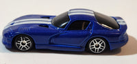 2019 Maisto Fresh Metal 1996 Dodge Viper GTS Blue with White Stripes Die Cast Toy Car Vehicle