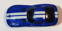 2019 Maisto Fresh Metal 1996 Dodge Viper GTS Blue with White Stripes Die Cast Toy Car Vehicle