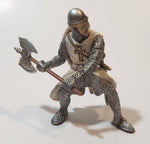 2003 Schleich Medieval Knight with Battle Axe and Shield 3 1/2" Tall Toy Figure