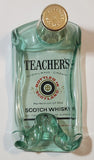 Vintage Teacher's Highland Cream Scotch Whisky Flattened Melted Glass Bottle Ash Tray