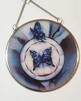 Jody Bergsma The Butterfly Within 5" Glass Suncatcher Window Hanging