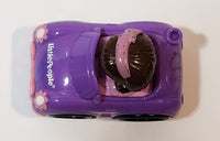 2013 Fisher Price Little People Wheelies Girl in Purple and Pink Car Plastic Toy Vehicle