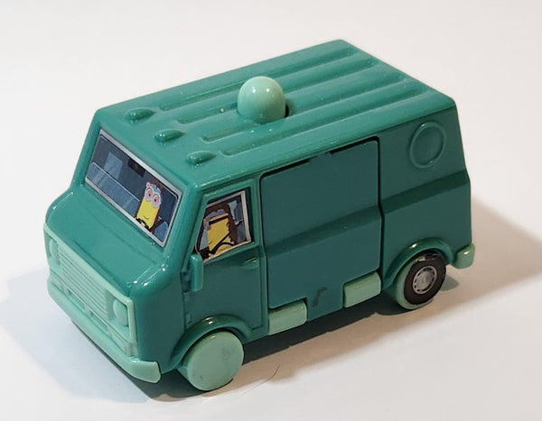 2022 McDonald's Minions Rise of Gru Kevin's Groovy Van Plastic Toy Car Vehicle with Opening Side Door