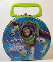 2014 Disney Pixar Toy Story Buzz Lightyear Small Tin Metal Lunch Box Container