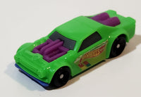 2022 Burger King Hot Wheels Green Plastic Die Cast Toy Car Vehicle