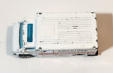 1989 Hot Wheels Workhorses American Ambulance White Die Cast Toy Car Emergency Paramedics Rescue Vehicle with Opening Rear Doors