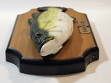 1999 Gemmy Big Mouth Billy Bass Singing Moving Fish On Plaque- Needs Repair Not Working