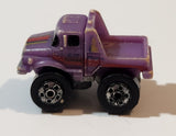 1987 Road Champs Truck Purple Micro Mini Die Cast Toy Car Vehicle