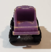 1987 Road Champs Truck Purple Micro Mini Die Cast Toy Car Vehicle