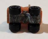 1987 Road Champs Semi Truck Orange Micro Mini Die Cast Toy Car Vehicle