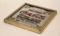 Vintage Coca Cola Small 4 1/2" x 4 1/2" Mirror Sign