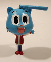 2018 McDonald's TBS Europe The Amazing World of Gumball 4" Tall Watterson Gumball Blue Cat Character Plastic Toy Figure with Clip