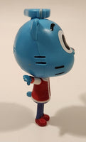 2018 McDonald's TBS Europe The Amazing World of Gumball 4" Tall Watterson Gumball Blue Cat Character Plastic Toy Figure with Clip