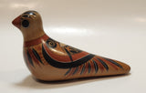 Vintage Mexican Tonala Dove Bird Hand Painted Ceramic Pottery Ornament