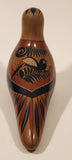 Vintage Mexican Tonala Dove Bird Hand Painted Ceramic Pottery Ornament