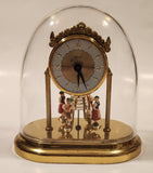 Vintage Schmid West Germany Oktoberfest Dancers Wind Up Dome Clock