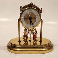 Vintage Schmid West Germany Oktoberfest Dancers Wind Up Dome Clock