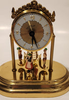 Vintage Schmid West Germany Oktoberfest Dancers Wind Up Dome Clock