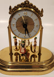 Vintage Schmid West Germany Oktoberfest Dancers Wind Up Dome Clock