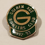 1992-93 Golden Age Bowlers Club Bowling Award Metal Lapel Pin