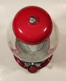 Red Metal and Glass Dome 11" Tall Gumball Machine Dispenser