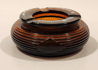 Vintage 1970s San Miguel Beer Amber Brown Glass Ashtray