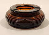 Vintage 1970s San Miguel Beer Amber Brown Glass Ashtray