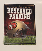 Rico Industries NFL San Francisco 49ers Reserved Parking 8 1/4" x 11" Embossed Tin Metal Sign