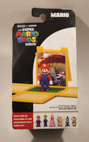 2023 Jakks Nintendo Illumination The Super Mario Bros. Movie Mario Miniature 1 1/4" Figure and Mystery Block New in Package