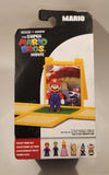 2023 Jakks Nintendo Illumination The Super Mario Bros. Movie Mario Miniature 1 1/4" Figure and Mystery Block New in Package