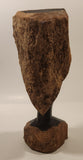 Bushcraft Trading South Africa Female Head Bust 10 3/4" Hand Carved Wood African Sculpture