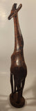 Hand Carved Wood Giraffe 24" African Animal Sculpture