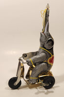 Elephant Riding Bike Wind Up Tin Toy (Missing Ball)