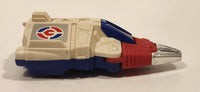 1985 McDonald's Tomy Japan Gobot Commandrons Velocitor Red Blue White Transformer Toy Vehicle
