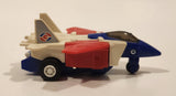 1985 McDonald's Tomy Japan Gobot Commandrons Magna Red Blue White Transformer Toy Vehicle