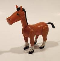 Fisher Price Little People Farm Brown Horse Toy Figure Made in Hong Kong