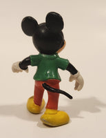 Walt Disney productions Mickey Mouse 2 1/4" Tall PVC Toy Figure Made in Hong Kong