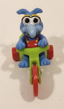 1986 McDonald's Muppet Babies Baby Gonzo with Green Trike 2" Tall Toy Figure