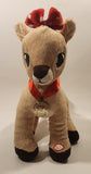 2014 Character Arts Rudolph The Red Nosed Reindeer 50 Years 12" Tall Stuffed Plush Toy