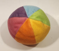 Rainbow 6 Color Beach Ball 4" Stuffed Plush Toy