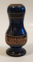 Vintage Greek Islands Wood Salt Shaker Single