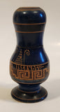 Vintage Greek Islands Wood Salt Shaker Single