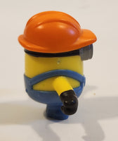 2019 McDonald's UCS Minions The Rise of Gru Construction Dave 2" Plastic Toy Figure