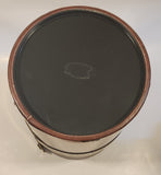 Vintage Mid Century Brown 12 1/2" Tall Copper Ice Bucket Pail with Lid and Handle