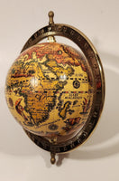 Old World Globe in Brass Metal Holder