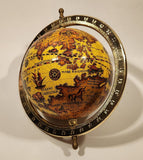 Old World Globe in Brass Metal Holder