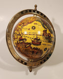 Old World Globe in Brass Metal Holder