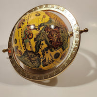 Old World Globe in Brass Metal Holder